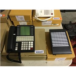 NitsukoBlack Office Phone w/ Display and Console Lot of 2