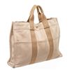 Image 4 : Hermes Beige Peach Canvas Sac Fourre MM Tote Bag