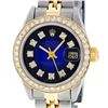 Image 1 : Rolex Ladies 2 Tone 14K Blue Vignette VS Diamond Datejust Wristwatch