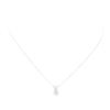 1.18 ctw Diamond Pendant And Chain - 14KT White Gold