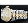 Image 7 : Rolex Mens 2 Tone 14K Champagne Tapestry Index 36MM Datejust Wristwatch