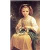 William Bouguereau - Child Braiding A Crown