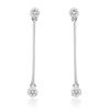 Image 1 : 14k White Gold 0.18CTW Diamond Earrings, (I2-I3/H-I)