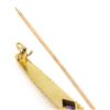 Image 5 : Antique Victorian 14kt Yellow Gold 0.60 ctw Amethyst Bar Pin