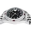 Image 5 : Rolex Mens Stainless Steel Diamond Lugs & Ruby Datejust Wristwatch