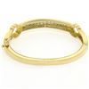 Image 5 : 18kt Yellow and White Gold 1.01 ctw Diamond Open Bangle Bracelet