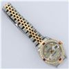 Image 6 : Rolex Ladies 2 Tone 14K Silver Diamond & Ruby Datejust Wristwatch