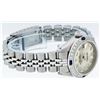 Image 3 : Rolex Ladies Stainless Steel Yellow MOP Diamond & Sapphire Datejust Wristwatch