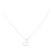 Image 2 : 0.60 ctw Diamond Heart Pendant with Chain - 18KT White Gold
