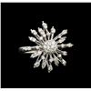 Image 1 : 14KT White Gold 0.37 ctw Diamond Ring