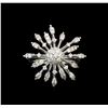 Image 2 : 14KT White Gold 0.37 ctw Diamond Ring