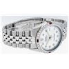 Image 3 : Rolex Mens Stainless Steel White Diamond & Ruby 36MM Datejust Wristwatch