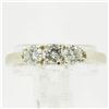 Image 6 : 0.66 ctw Diamond Three Stone Ring - 14KT White Gold