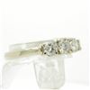 Image 7 : 0.66 ctw Diamond Three Stone Ring - 14KT White Gold
