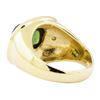 Image 3 : 6.40 ctw Green Tourmaline And Diamond Ring - 14KT Yellow Gold