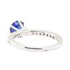 Image 3 : 1.40 ctw Sapphire and Diamond Ring - 14KT White Gold