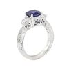 Image 4 : 1.99 ctw Sapphire and Diamond Ring - Platinum