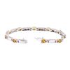 Image 3 : 4.03 ctw Citrine Quartz And Diamond Bracelet - 14KT White Gold