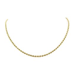 20 Inch Rope Chain - 14KT Yellow Gold