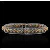 Image 1 : 1.65 ctw Diamond Bracelet - 14KT Tri Color Gold