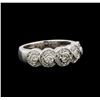 Image 1 : 14KT White Gold 0.67 ctw Diamond Ring