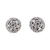 Image 1 : 0.59 ctw Diamond Earrings With Earring Jackets - 14KT White Gold