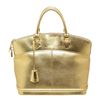 Image 3 : Louis Vuitton Gold Suhali Leather Lockit MM Tote Handbag