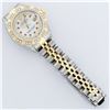 Image 6 : Rolex Ladies 2 Tone 14K MOP Ruby & Pyramid Diamond Datejust Wriswatch