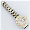Image 7 : Rolex Ladies 2 Tone 14K MOP Ruby & Pyramid Diamond Datejust Wriswatch
