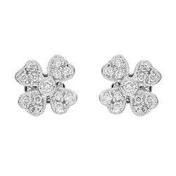 14k White Gold 0.31CTW Diamond Earrings, (SI2-SI3/G-H)