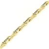 Image 4 : 14K Yellow Gold 7" 2.16 ctw Channel Set Round Brilliant Diamond Tennis Bracelet