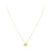Image 1 : 0.03 ctw Diamond and Pearl Cross Pendant with Chain - 14KT and 18KT Yellow Gold