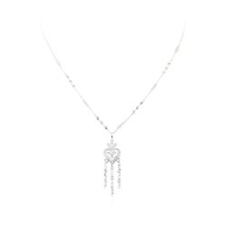 1.00 ctw Diamond Necklace - 14KT White Gold