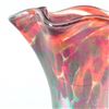 Image 2 : Mini Ruffle Vase (Red Rainbow Twist) by Glass Eye Studio
