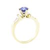 Image 4 : 1.39 ctw Sapphire and Diamond Ring - 14KT Yellow Gold