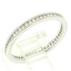 14K White Gold .51 ctw F VS2 Diamond Petite Milgrain Eternity 2.10mm Band Ring