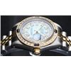 Image 9 : Rolex Ladies 2 Tone 18K Gold Bezel Blue MOP Diamond & Sapphire Datejust Wriswatc