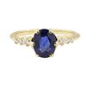 Image 2 : 1.43 ctw Sapphire and Diamond Ring - 14KT Yellow Gold