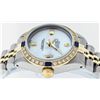 Image 6 : Rolex Ladies 2 Tone 14K MOP & Sapphire Diamond Datejust Wriswatch