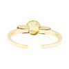 Image 3 : 18.50 ctw Citrine Hinged Cuff Bracelet - 10KT Yellow Gold