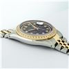 Image 6 : Rolex Mens 2 Tone 14K Black String VS Diamond Datejust Wristwatch