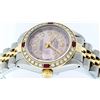 Image 9 : Rolex Ladies 2 Tone 14K Ice Pink Diamond & Ruby Datejust Wristwatch