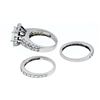 Image 9 : 3.90 ctw Diamond Ring Set - 14KT White Gold