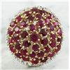 Image 1 : 6.20 CTW Ruby 18K Two Tone Gold Diamond Ring