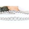 Image 1 : 3.50 CTW Natural Diamond 14K Solid White Gold Bracelet
