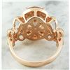 Image 4 : 4.50 CTW Morganite 14 K Rose Gold Diamond Ring