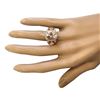 Image 5 : 4.50 CTW Morganite 14 K Rose Gold Diamond Ring