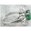 Image 6 : 4.05 CTW Emerald 14K White Gold Diamond Ring