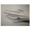Image 4 : 7.03 CTW Natural Aquamarine And Diamond Ring In 18K Solid White Gold