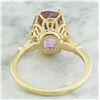 Image 3 : 5.41 CTW Kunzite 14K Yellow Gold Diamond Ring